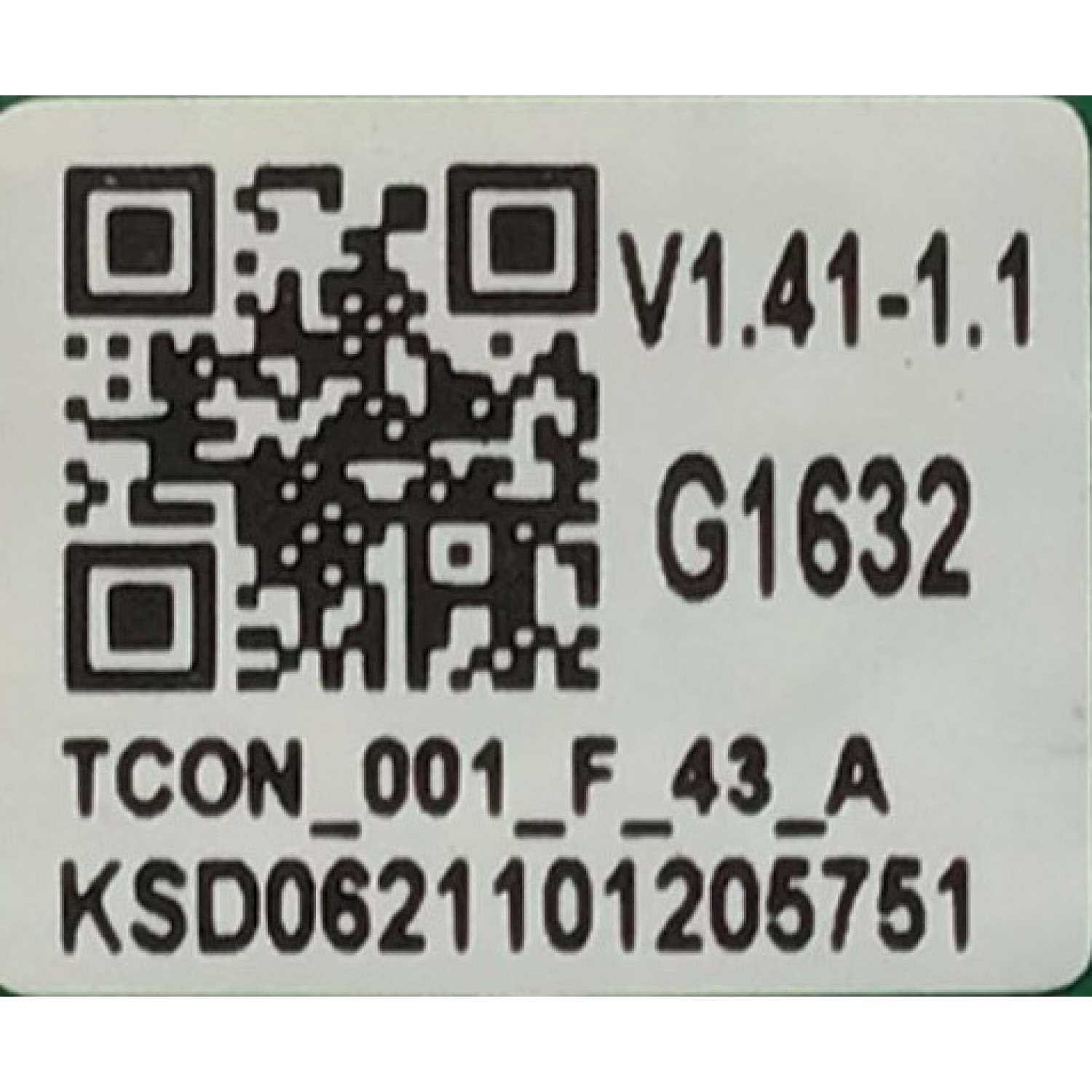 T-CON PARA TV VIZIO / NUMERO DE PARTE TCON_001_F_43_A / BOE_CC430LV2D_43001 / KSD0621101205751 / PANEL BOEI430WU1 / MODELO D43F-J04 LBVTC9 - Imagen 2